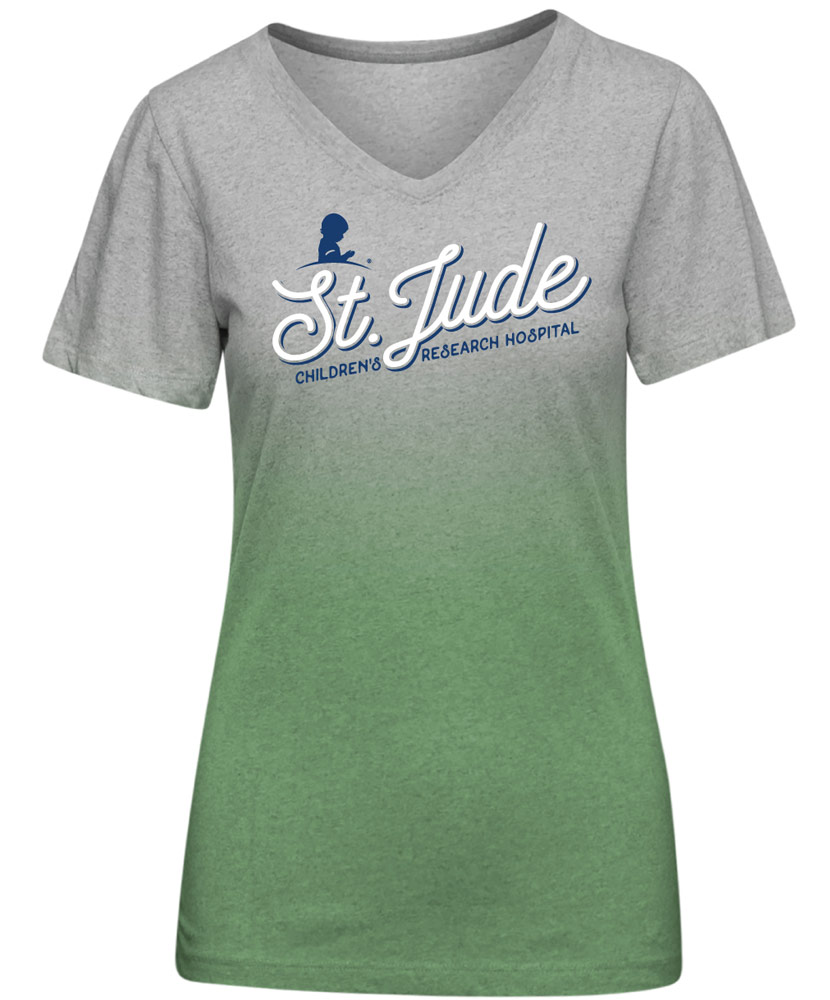 St. Jude Script Ombre Women's T-Shirt